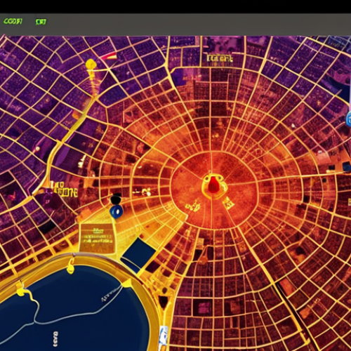 **Crime mapping hotspot analysis, Kuala Lumpur:** Visualize a heat map overlaid on a map of Kuala Lumpur, highlighting high-crime areas with varying intensity colors. Include police presence indicators.