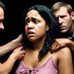 **Image Prompt:** A diverse group of people offering support to a woman looking distressed, symbolizing emotional support after a crime. Soft, empathetic lighting.